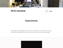 Tablet Screenshot of petehaughie.com